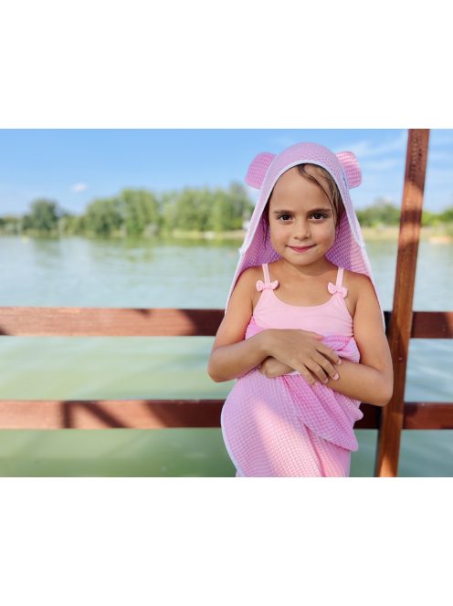 NR KIDS mackó pink kifogó / babatörölköző